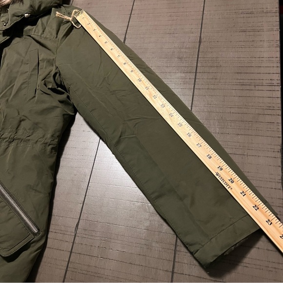 Ricki’s woman’s Fleece vest Winter Thick Long Parka Jacket Hooded green XS - Picture 16 of 16